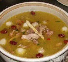 Pork stomach soup rice