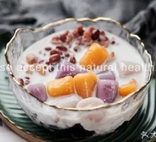 Homemade Taro Balls with Basil Seed