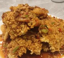 Sauce-drenched Rice Crackers