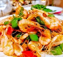 Stir-fried White River Shrimp