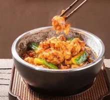 Hot and Spicy Crispy Frog on Stone Plate