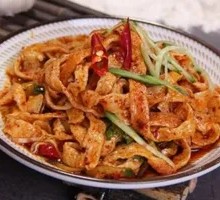 Spicy Beef Tendon Noodles with Rice Vermicelli and Wheat Sheets