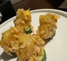 Kung Pao Peach Kernel and Prawn