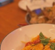Red Prawn Curry Pasta