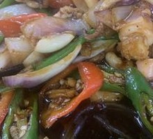 Grilled Squid on Iron Plate