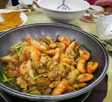 Stir-fried Shrimp and Chicken