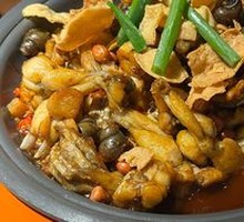 Fried Egg, Snail, Sour Bamboo Shoot and Frog