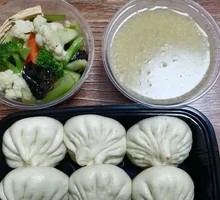 肉包凉菜粥