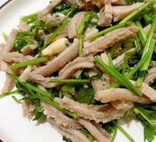 盐爆肚丝
