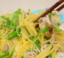 Potato Shredded Pork Rice Bowl