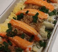 娃娃菜蒸蟹柳