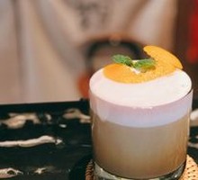 血橙拿铁