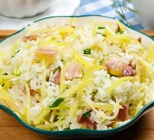 Potato and Pork Fried Rice