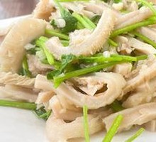 Stir-fried Tripe with Mustard Greens