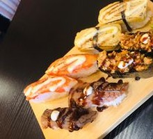 火炙蟹肉手握