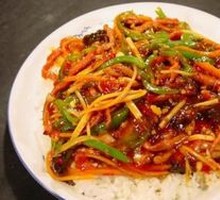 Fish-Flavored Shredded Pork Rice Bowl