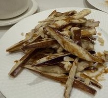 Caramelized Almond Crispy Eggplant