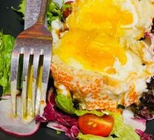 Mashed Potato Warm Egg Salad