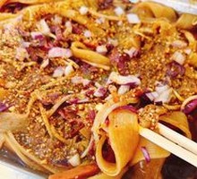 带汤烤冷面