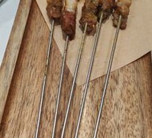 Skewered Lamb on Steel Rod