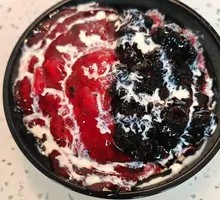 Three Berry Condensed Milk Shaved Ice