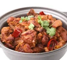 Stewed Goose in Iron Pot