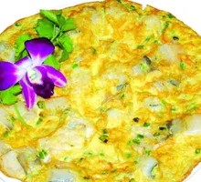 虾酱香葱煎蛋