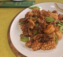 三鲜爆羊肉