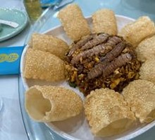 Pocket Pancake with Shrimp and Pork