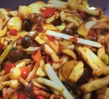 小炒双味菇