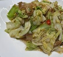 包菜炒螺片