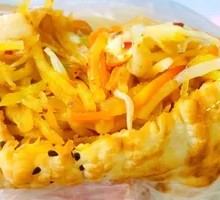 Braised pancake with vegetables
