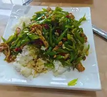 Green Pepper Shredded Pork Rice