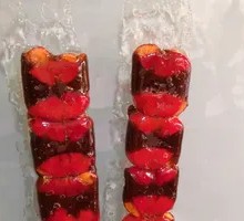 Hawthorn with Red Bean Paste Sugar Cane Candy
