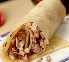 大饼夹牛肉