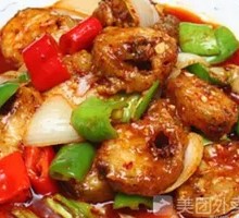 韩式辣炒鳕鱼盖饭