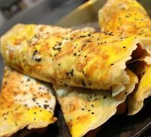 双鸡蛋果篦煎饼