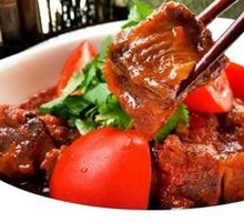 Tomato Beef Brisket Rice