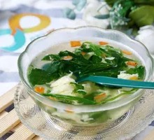 Spinach and Egg Drop Soup