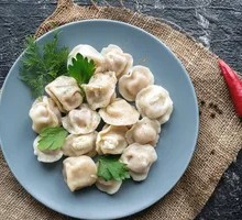 Meat and Three Fresh Fillings Dumplings