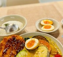 南瓜椰厚切猪排汤咖喱