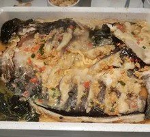 蒜香味海鲈鱼