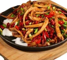 Grilled Squid on Iron Plate