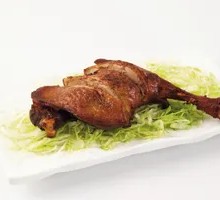 鸭腿饭十排骨汤