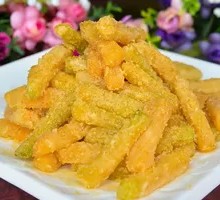 Egg Yolk Baked Pumpkin