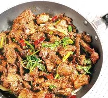 孜然肉片盖饭