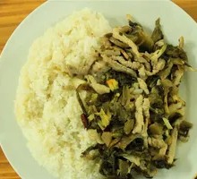Sour Cabbage and Pork Filament Rice Bowl