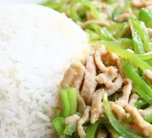 Green Pepper Shredded Pork Rice