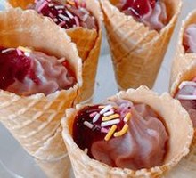 Crispy Yam with Blueberries