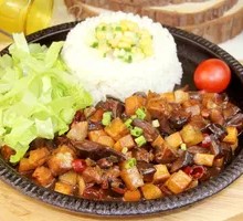 Shiitake Braised Pork Rice